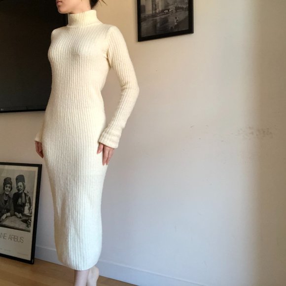 Wool blend turtleneck sweater dress Ganni - Picture 6 of 9